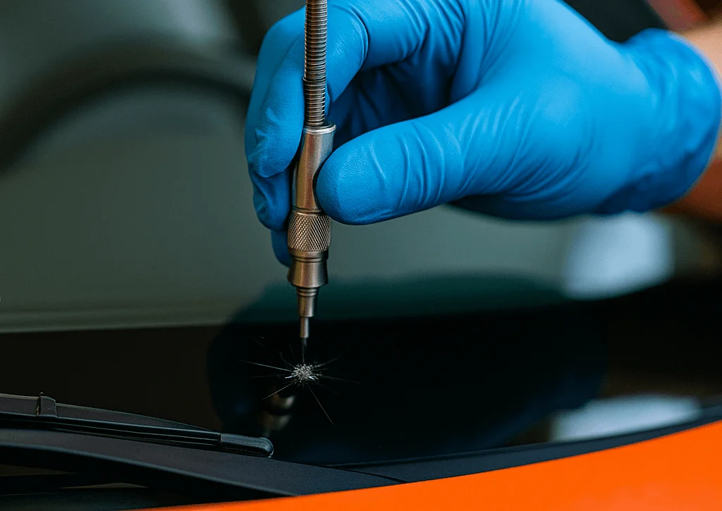 Windshield chip crack repair